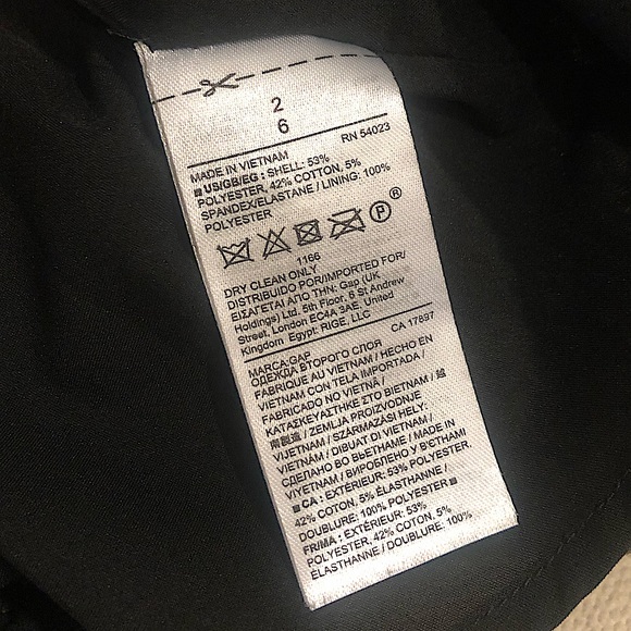 EUC | GAP Black and Muted Gold A-Line Dress w/ Pockets - Picture 6 of 7